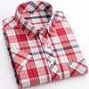 Cotton Men's Plaid Short-sleeved Shirt
