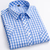 Cotton Men's Plaid Short-sleeved Shirt