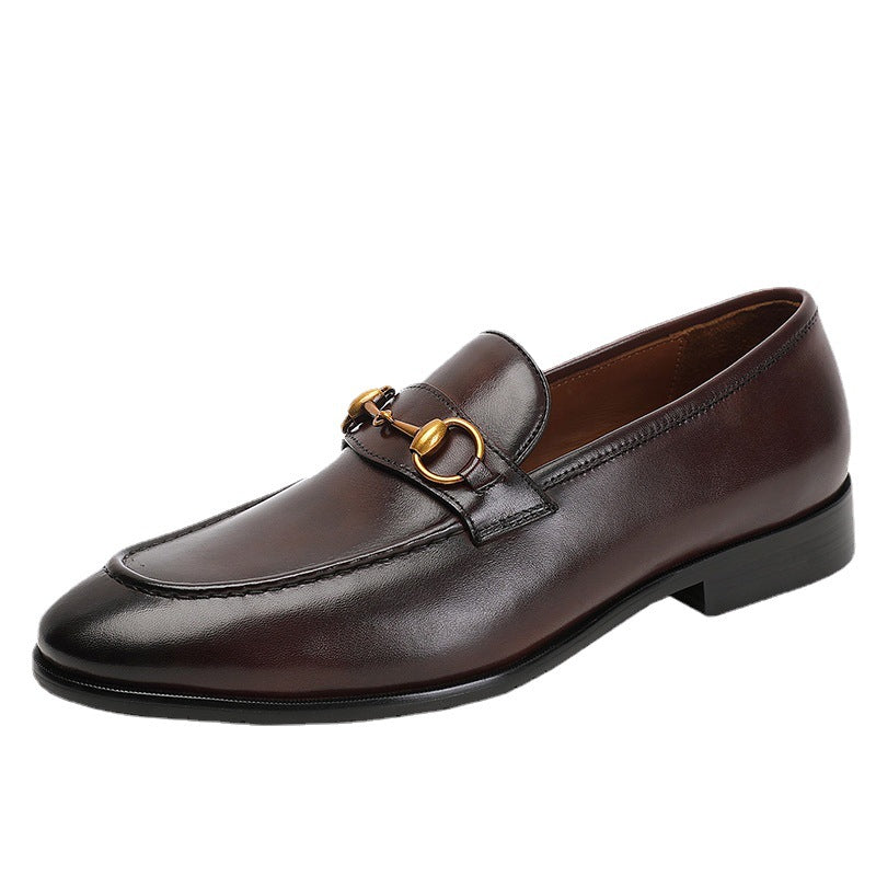Men's Fashion British Vintage Horsebit Loafers