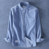 Men's Casual Cotton Corduroy Long Sleeve Shirt