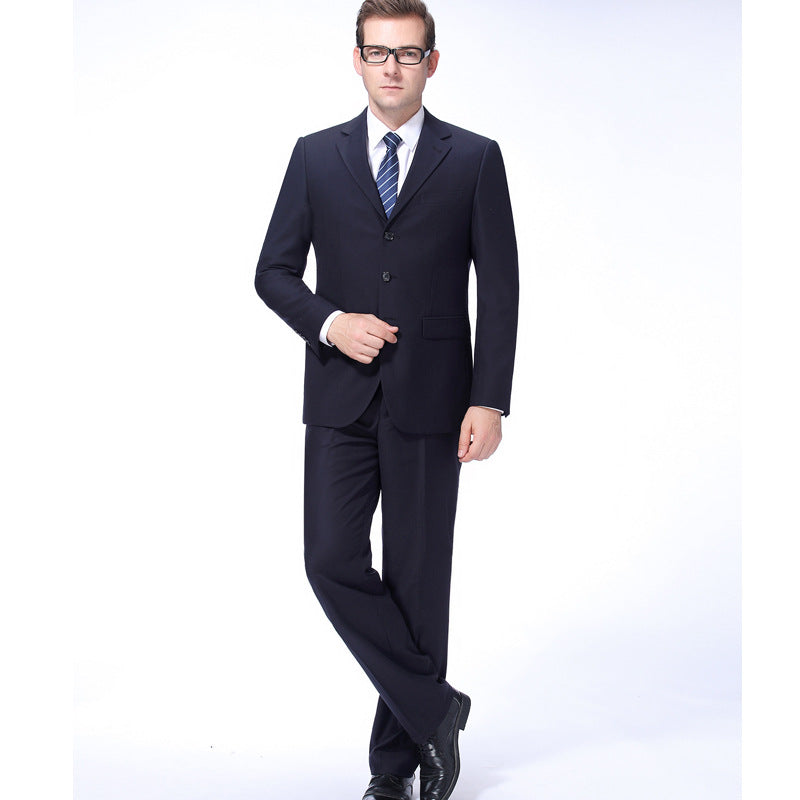 Business Casual Men's high grade men's wool slim suit