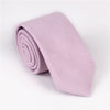 Solid color casual tie