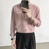 Spring New Light Mature Style Long-Sleeved Shirt Young Men Handsome Temperament Casual