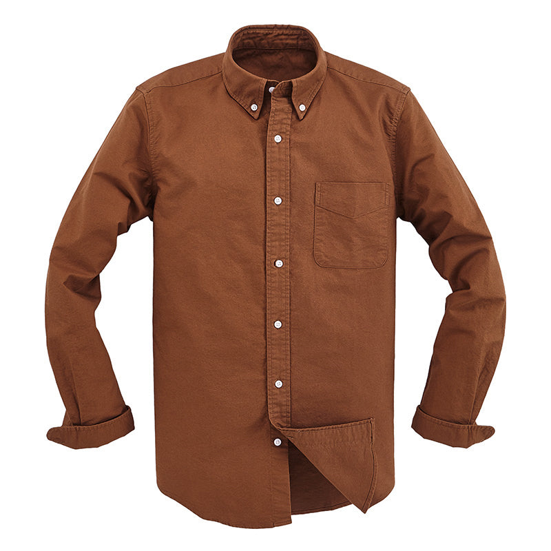 Men's Plaid White Long Sleeve Trendy Spring Summer Top