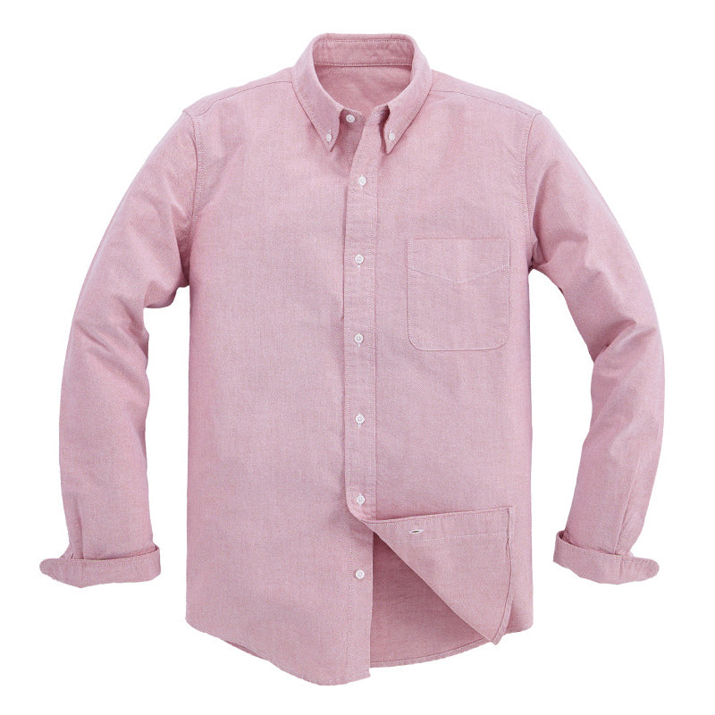 Men's Plaid White Long Sleeve Trendy Spring Summer Top