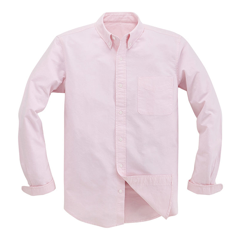 Men's Plaid White Long Sleeve Trendy Spring Summer Top