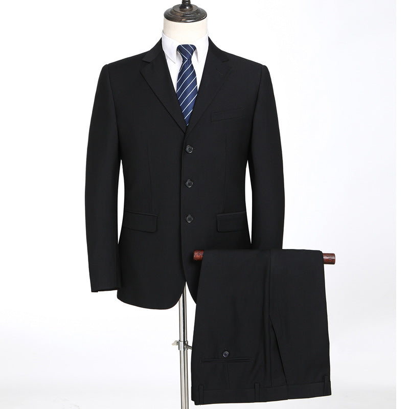 Business Casual Men's high grade men's wool slim suit