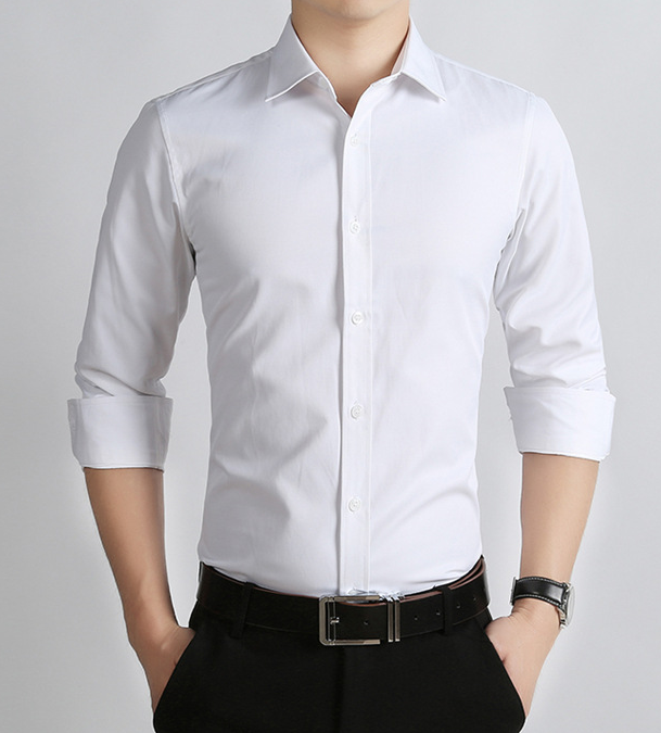 In the spring and Autumn period, the groom married the long sleeved shirt, the Korean gentleman's thin shirt, the business suit, the best man's shirt