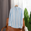 Extremely Hemp JapaneseStriped Casual Long-sleeved Shirt For Men