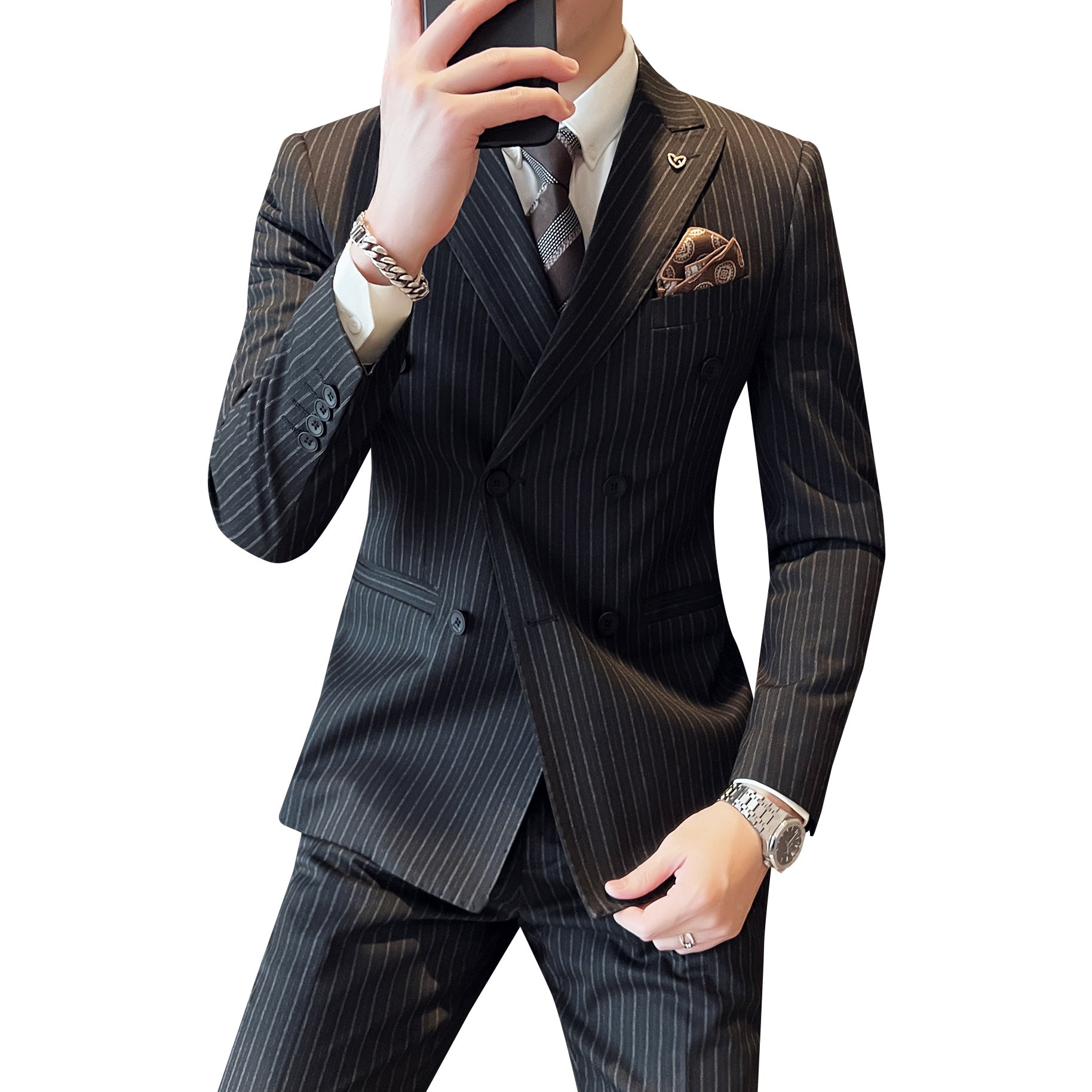 Men's Fashion Personality Three-piece Suit