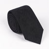 Solid color casual tie