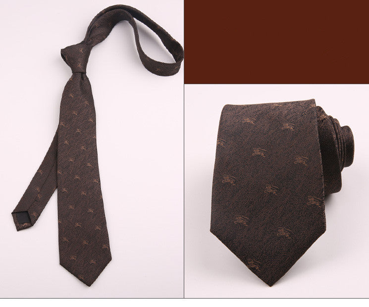 Men's Polyester Striped Flower Fashion Business Formal Tie