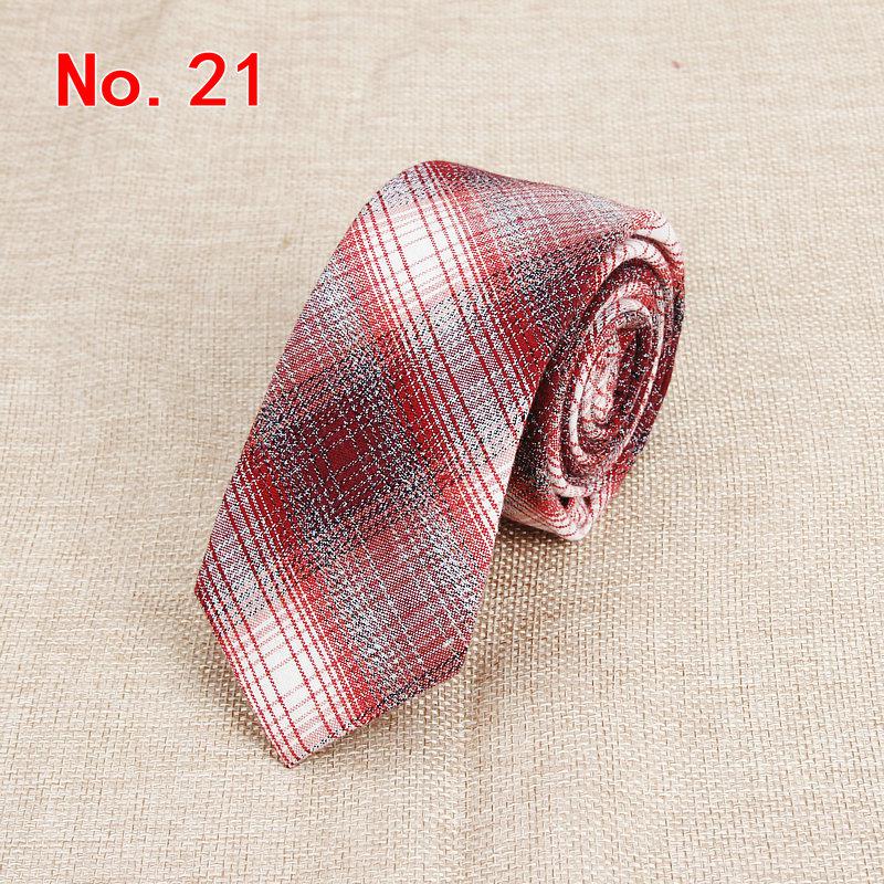 Men's cotton check tie