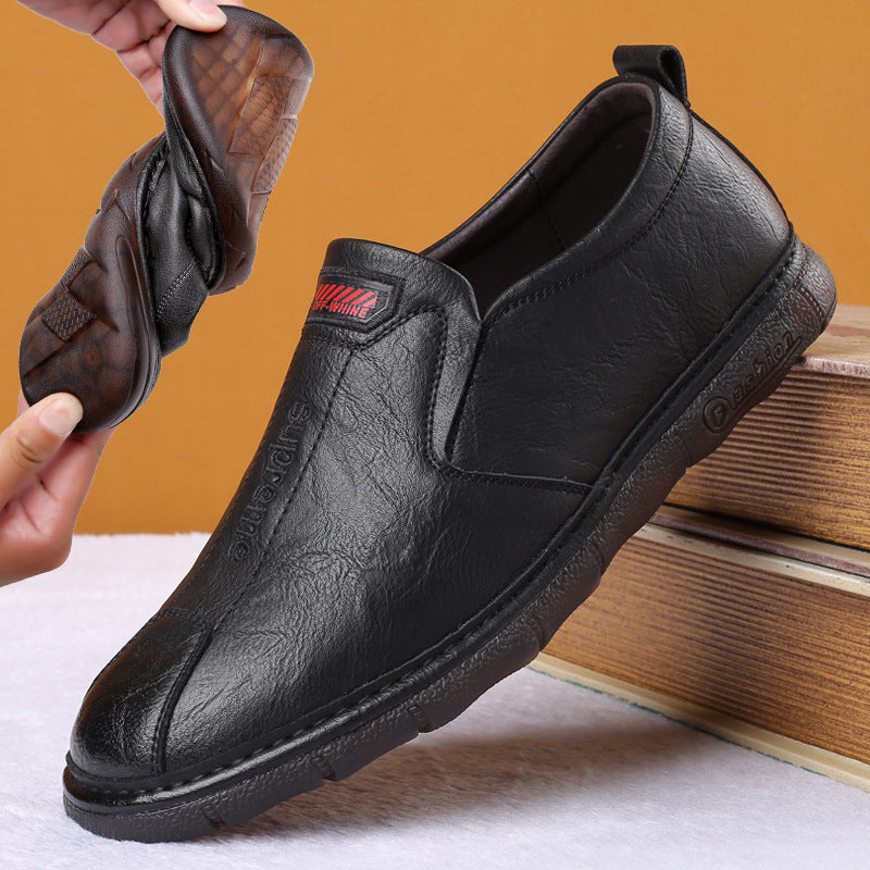 Men's Genuine Leather Business Casual Breathable Soft Leather Sole