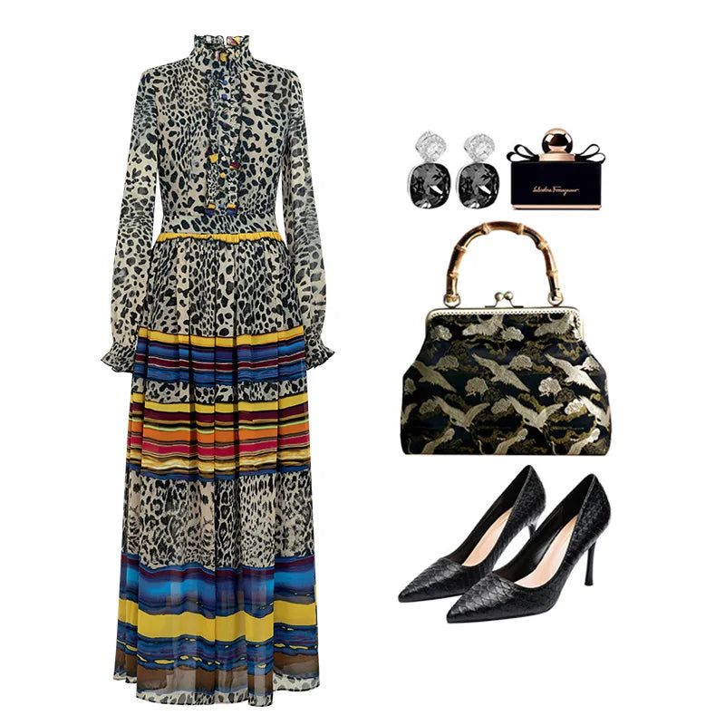 Women Leopard Printed Dress