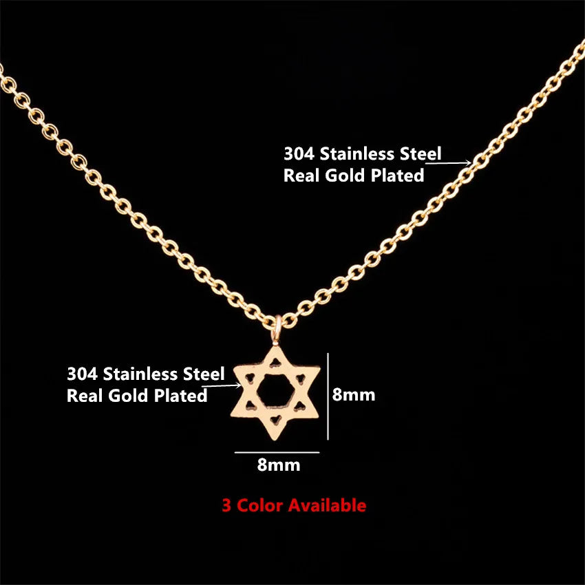 Jewish Ethnic Star Of David Pendant Necklace