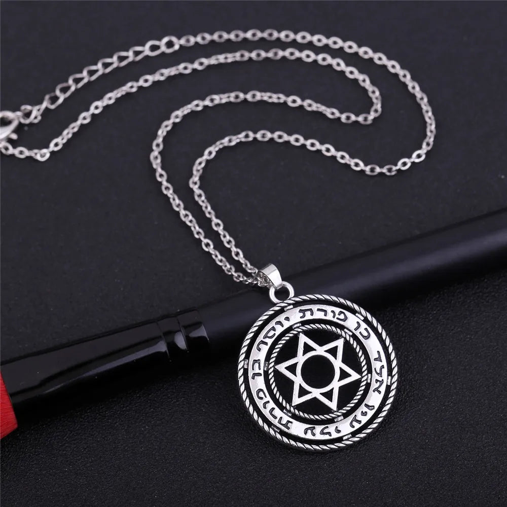 Hollow Out Star Of David Pendant Necklace