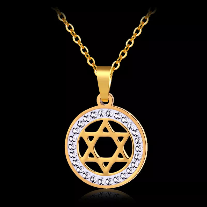 Jewish Shield Magen Star Of David Pendant Necklace