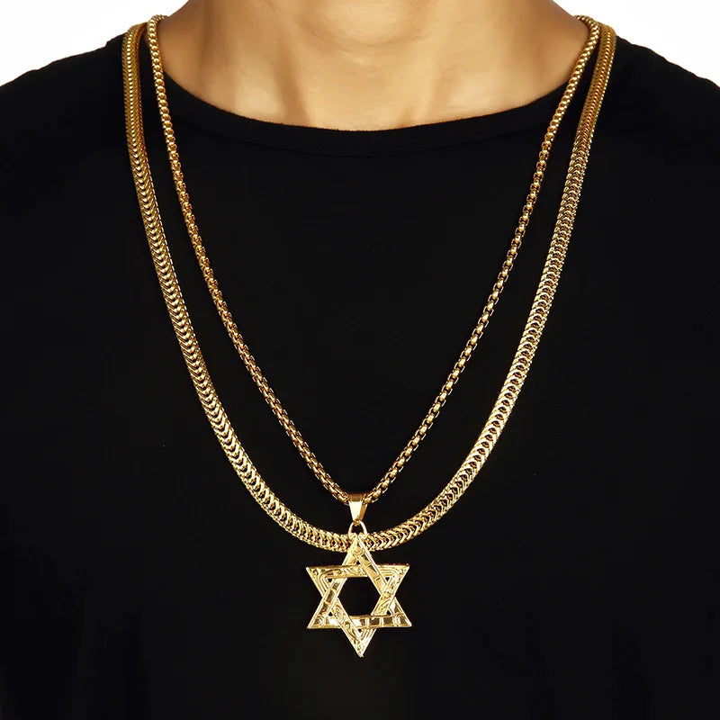 Messianic Jewish Shema in Star of David necklace