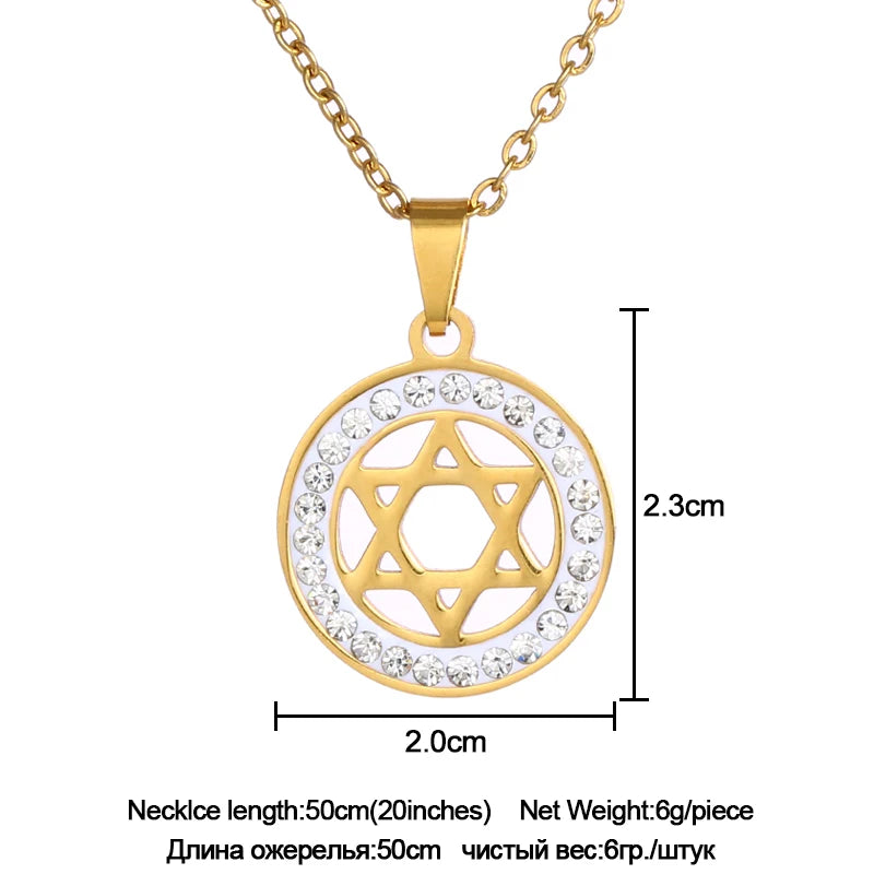 Jewish Shield Magen Star Of David Pendant Necklace