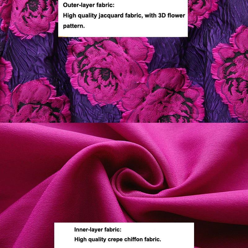 Boho Floral Jacquard Dress