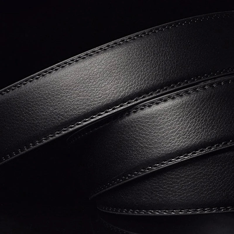 [LFMB] Mens Belts Luxury Men Leather Belt 2016 Cowskin Fashion Genuine Leather Buckle Waist High Quality Male Wedding Metal