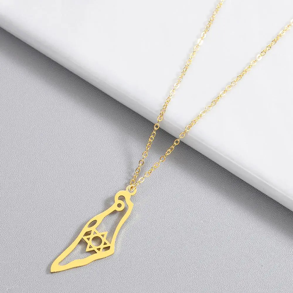 Stainless Steel Pendant Jewish Jewelry Necklace