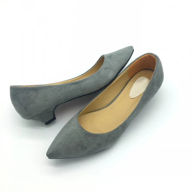 Women Low Heel Pumps Shoes