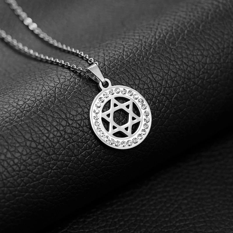 Jewish Shield Magen Star Of David Pendant Necklace