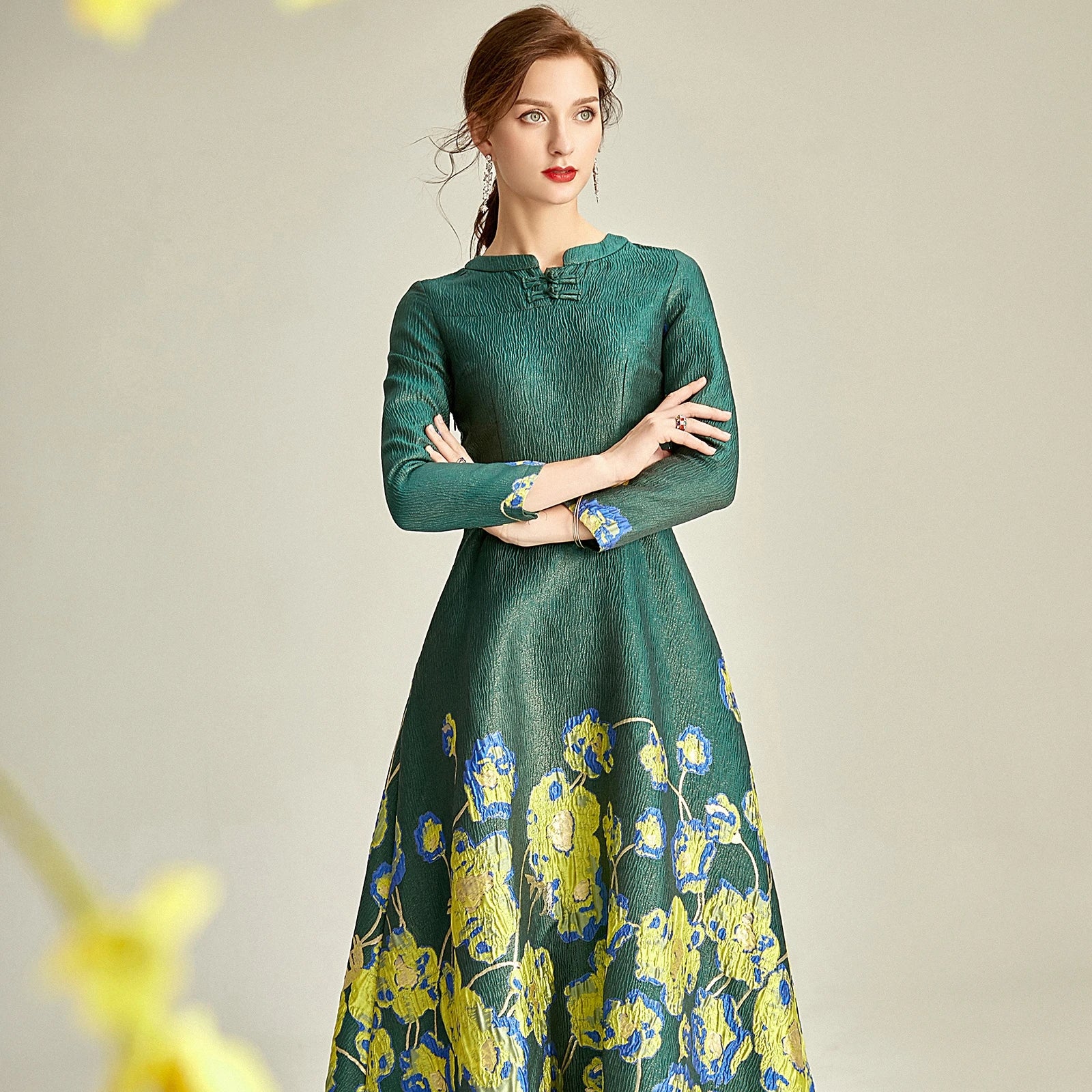 jacquard-dress-brocade-green-dress.jpg