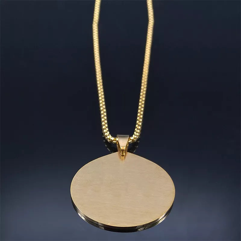 Jewish Bible Stainless Steel Hexagram Chain Necklace