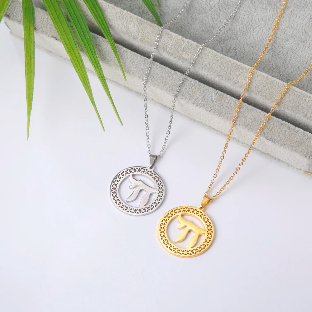 Jewish Chai Amulet Pendants Charm Necklaces