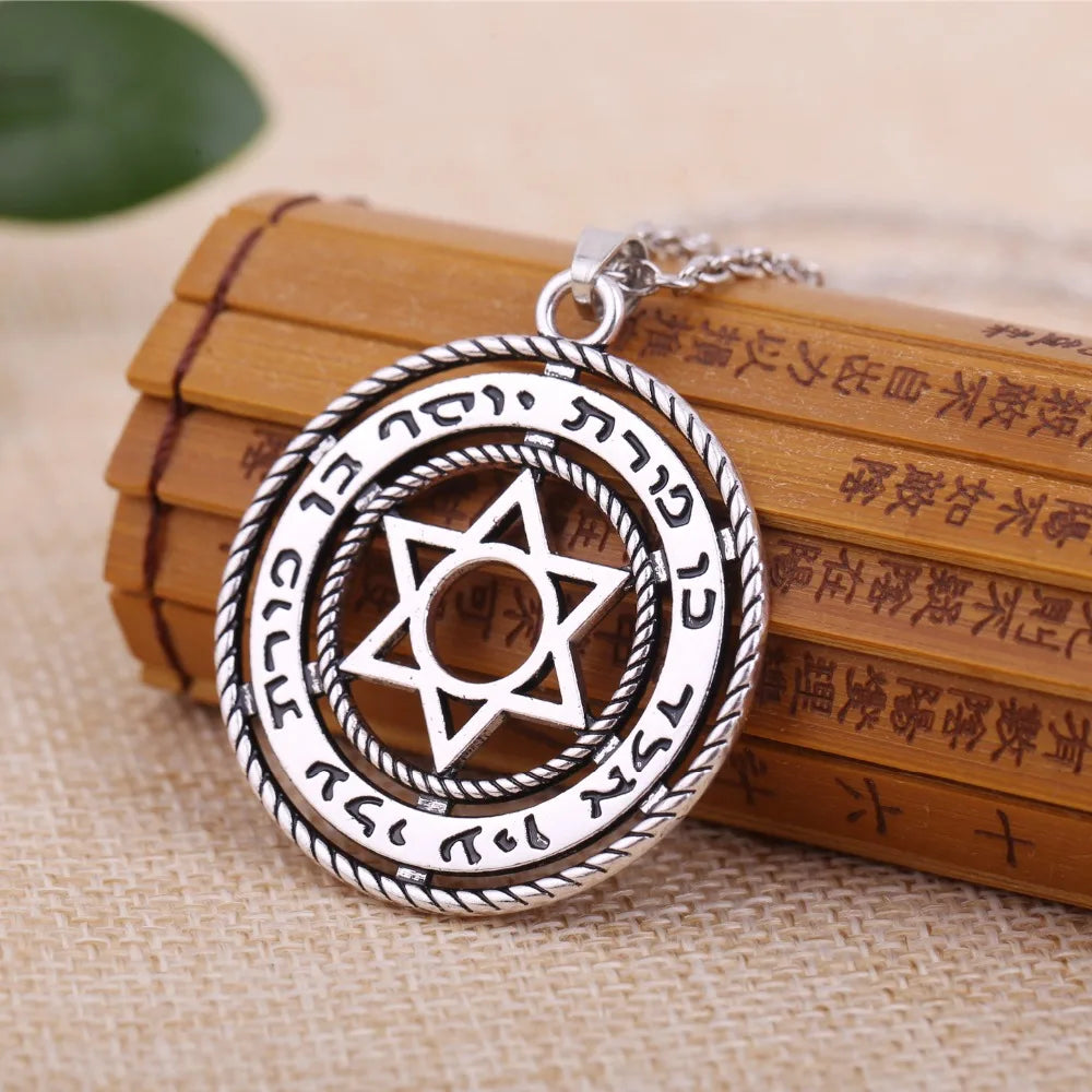 Hollow Out Star Of David Pendant Necklace