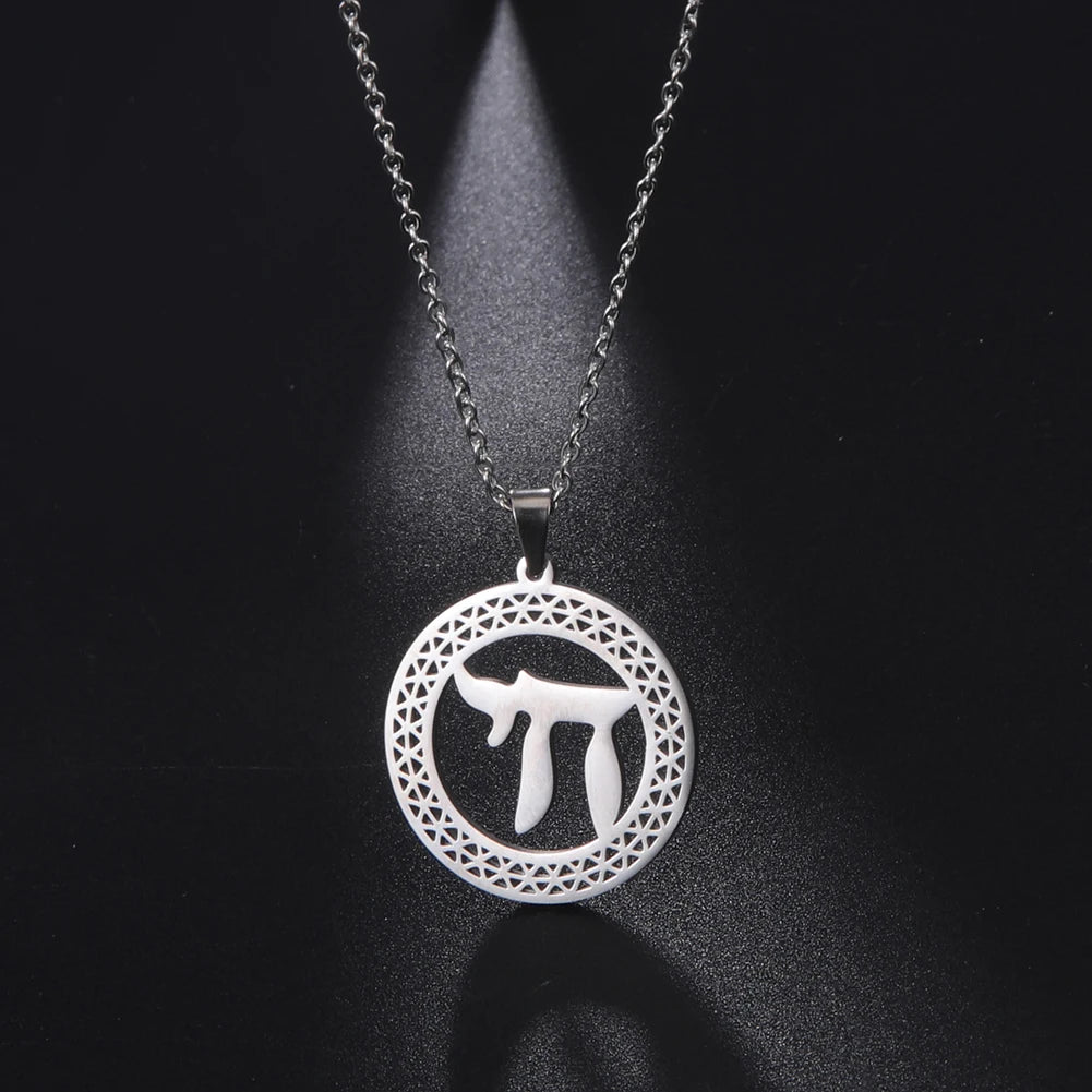 Jewish Chai Amulet Pendants Charm Necklaces