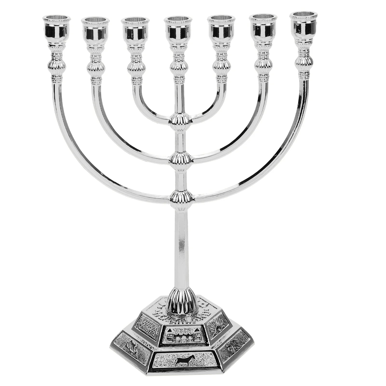Religious Decorations Desktop Menorah Candlesticks