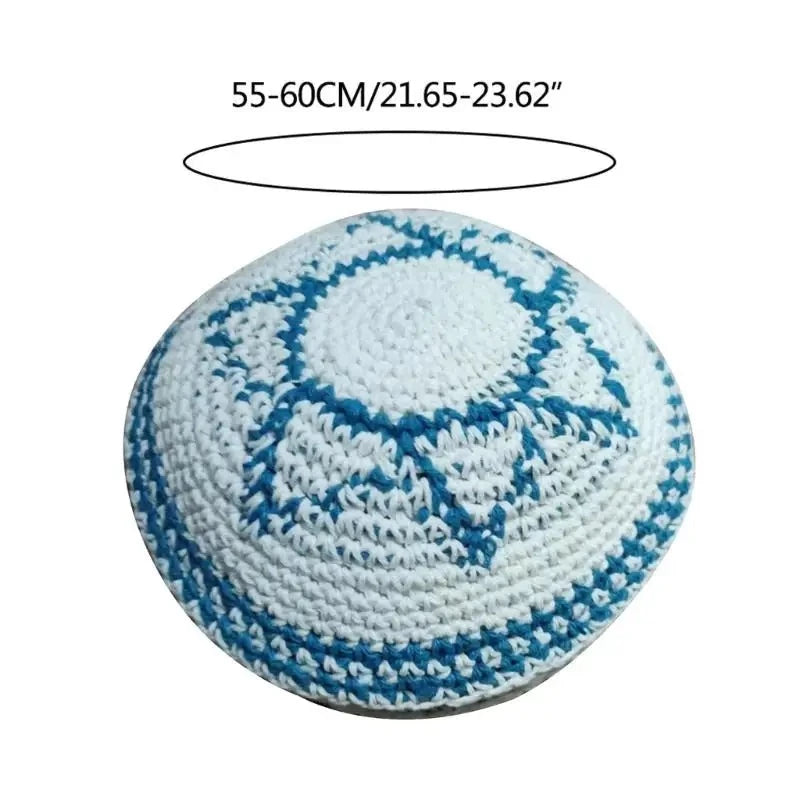 White Cotton Modern Unisex Kippah Hat