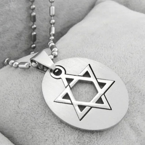 Style Star Of David - Jewish Rock Hexagram Pendant Necklaces