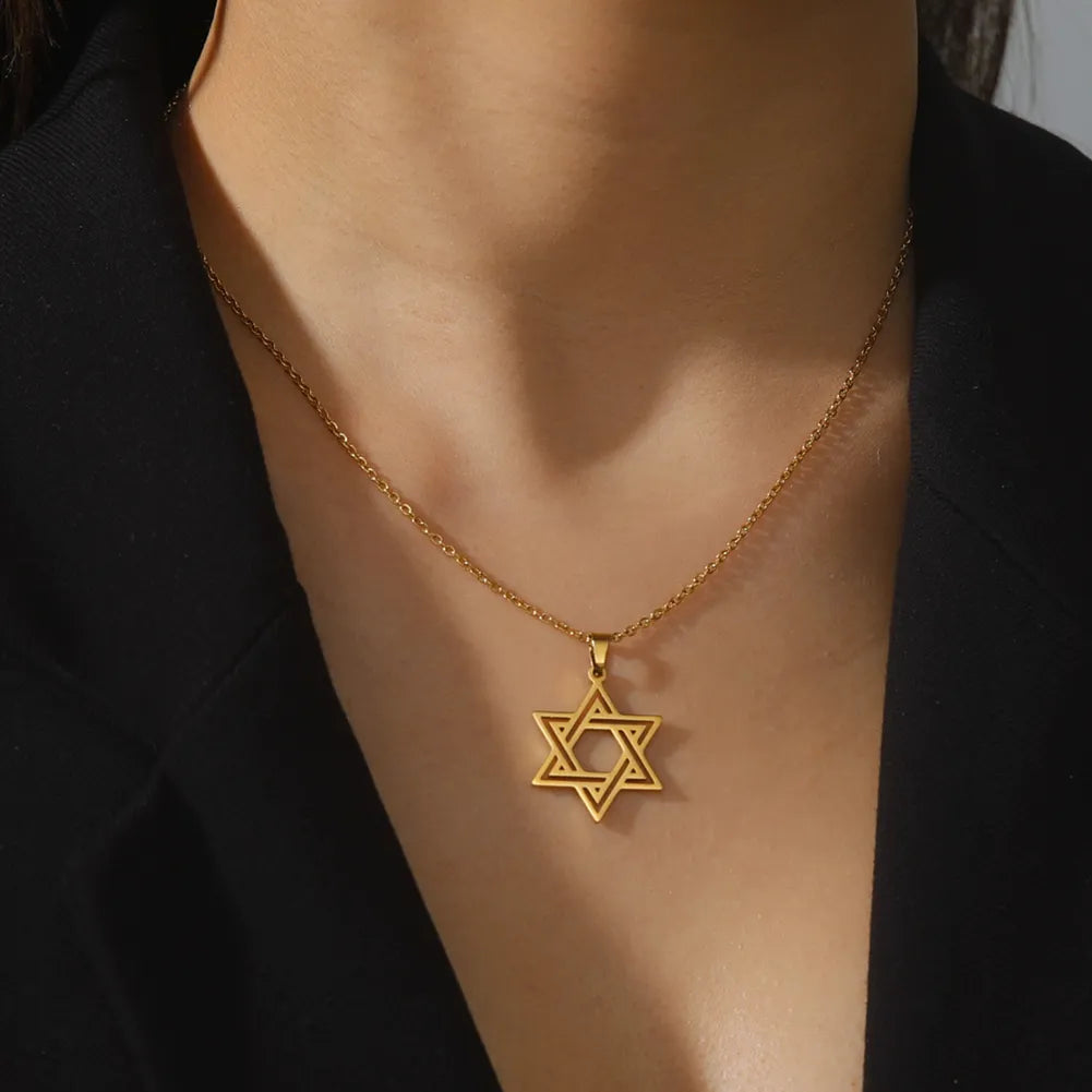Jewish Magen Star Of David Pendant Necklace