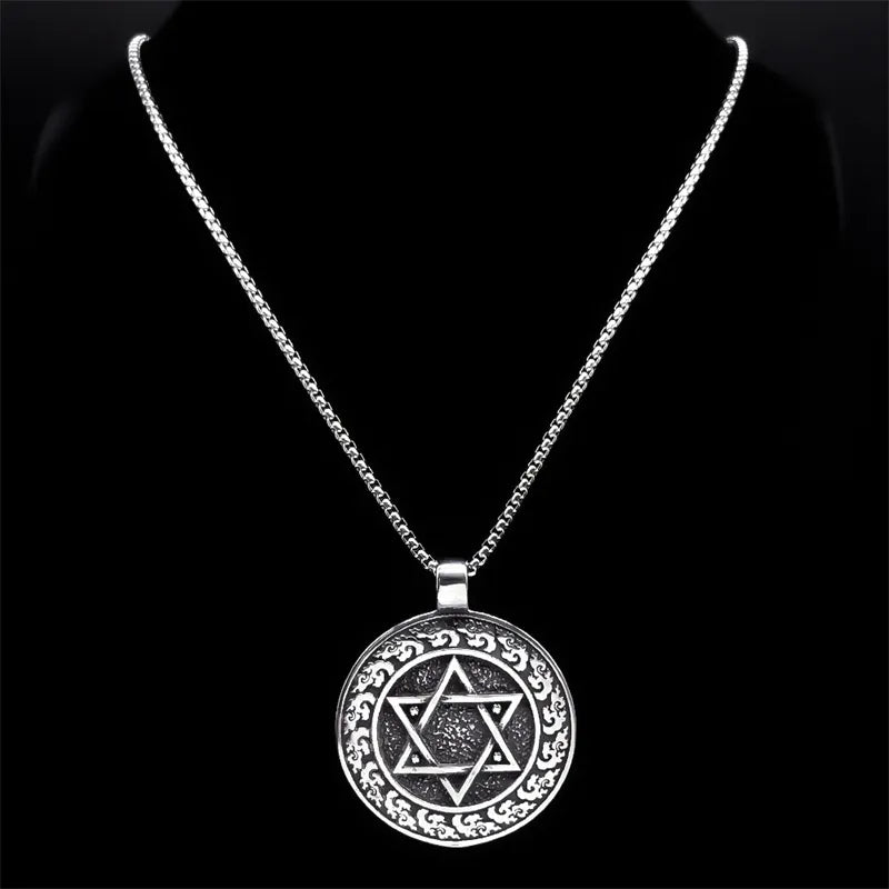 King Solomon Hexagram Amulet Necklace