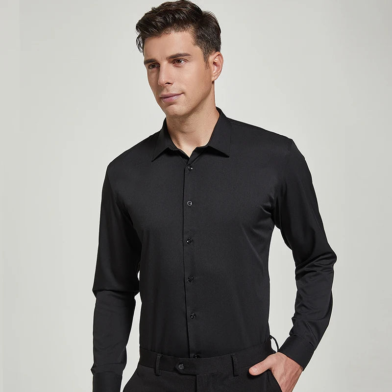 Business Casual Long Sleeve Men Shirts