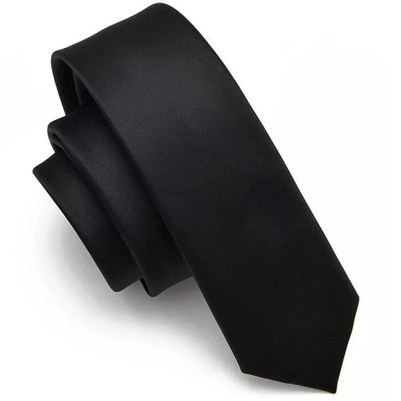 Casual Black Clip Business Ties for Men