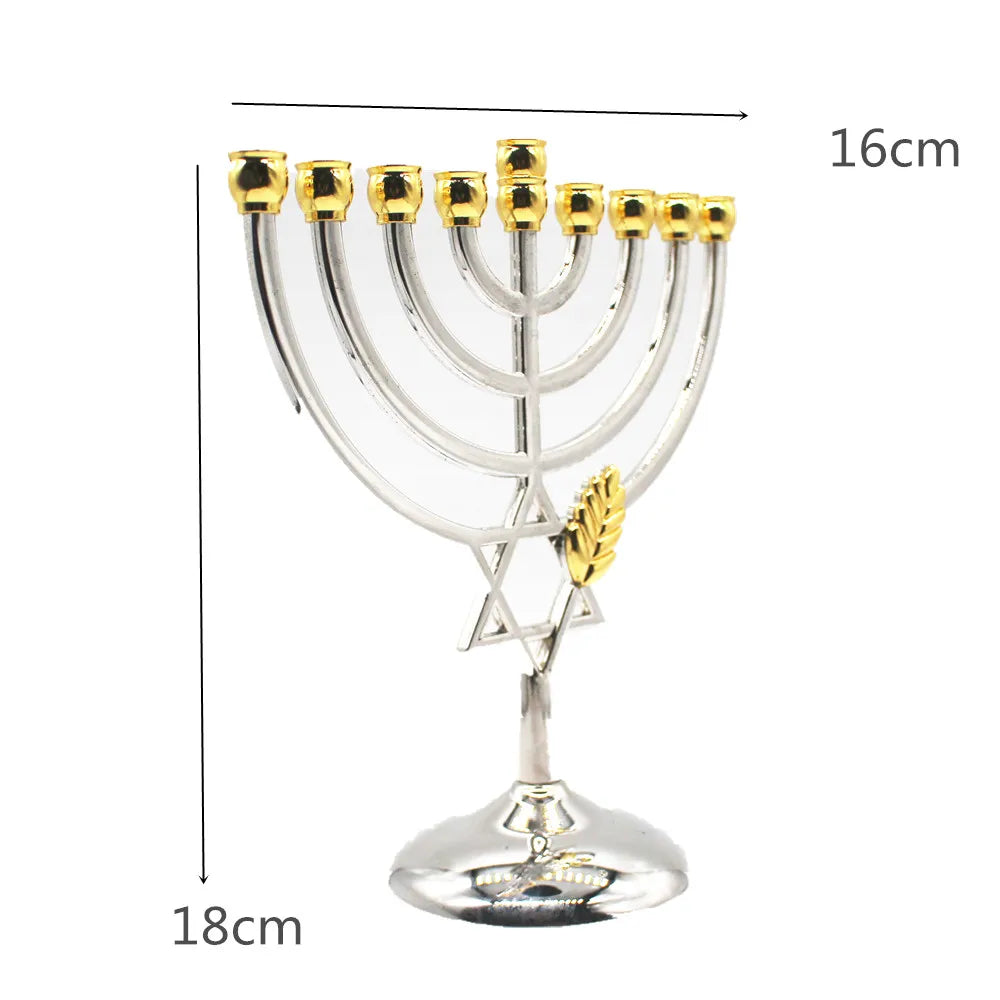 Judaica Alloy Jewish Home Decoration Candlestick