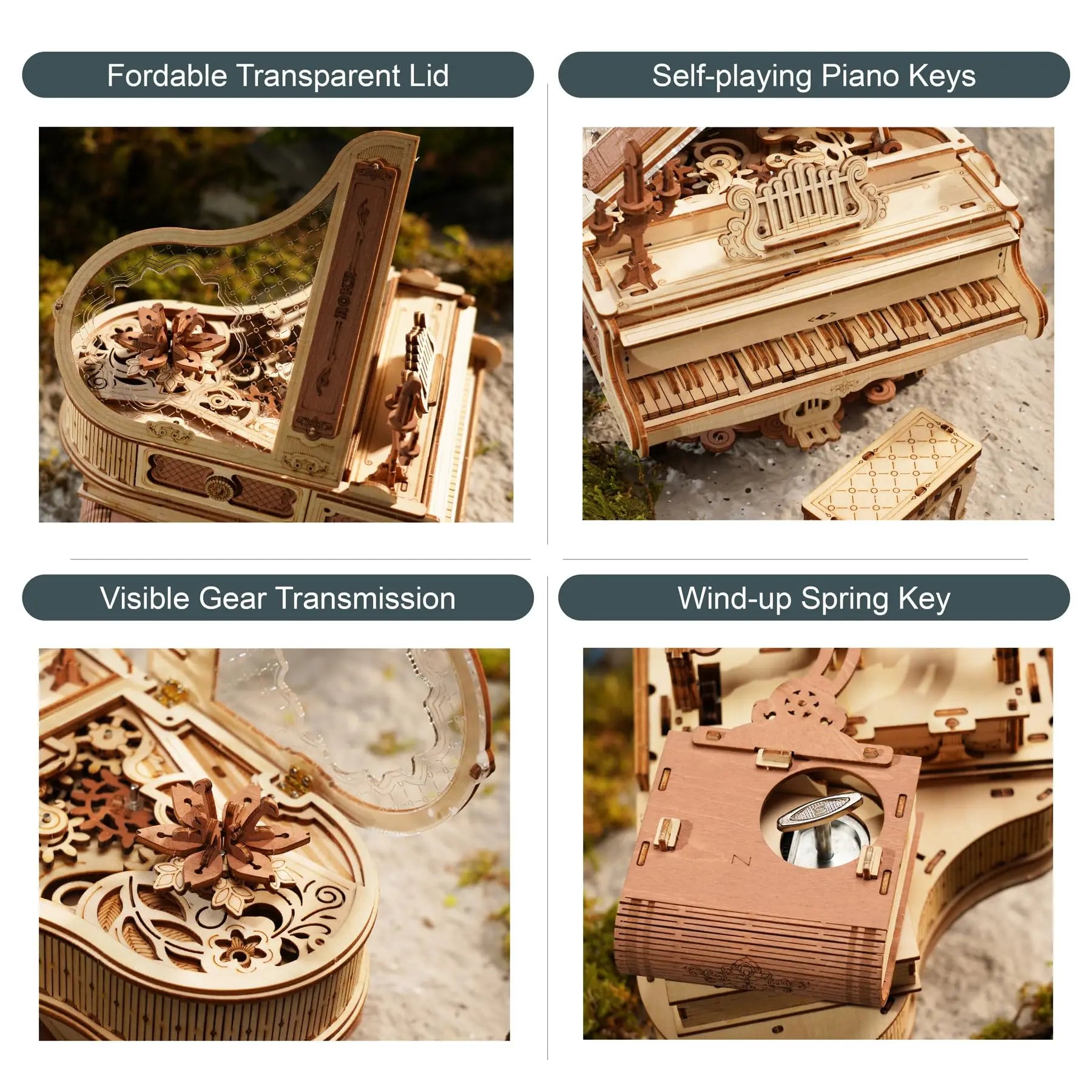 Magic Piano Mechanical Self-playing Music Box