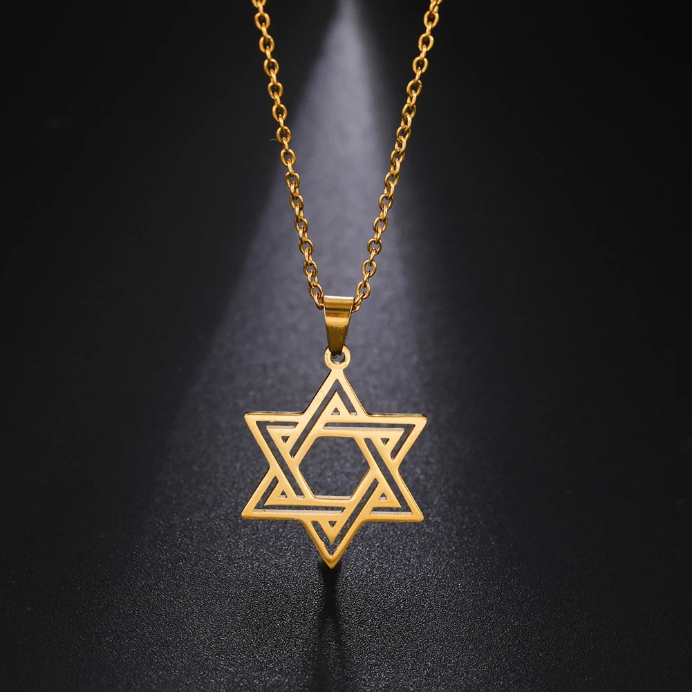 Jewish Magen Star Of David Pendant Necklace