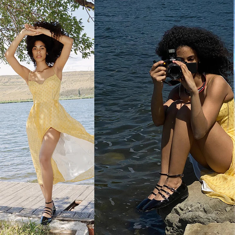 Women Flats Square Pumps