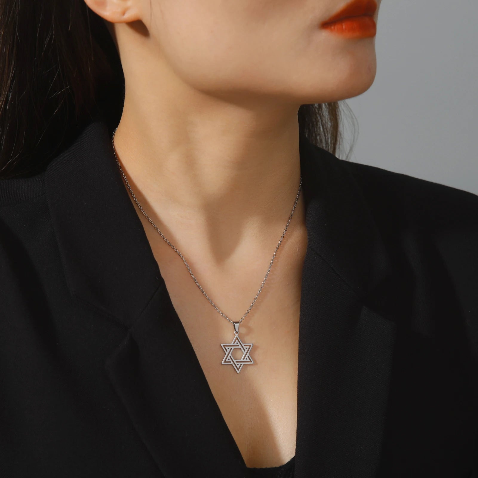 Religious Stainless Steel Symbol Of Goddess Necklace