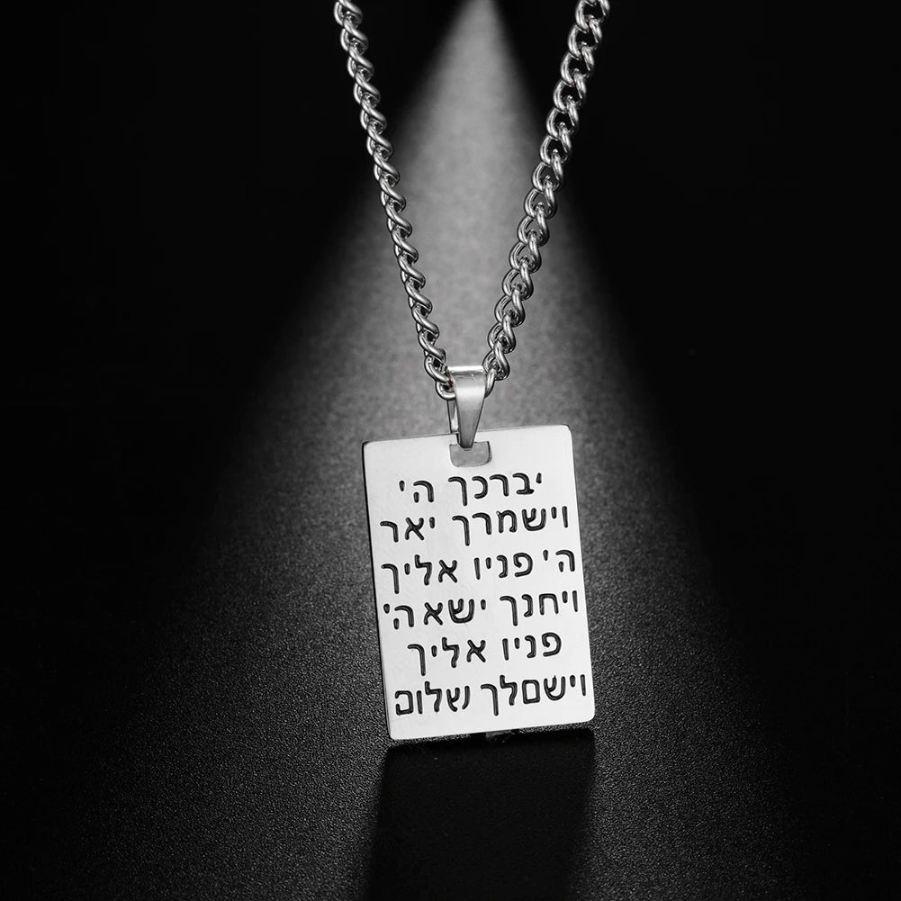 Jeshayuan Hebrew Letter Necklace For Women