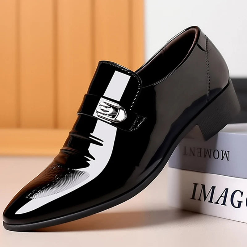 Casual Business Patent Leather Shoes for Men
