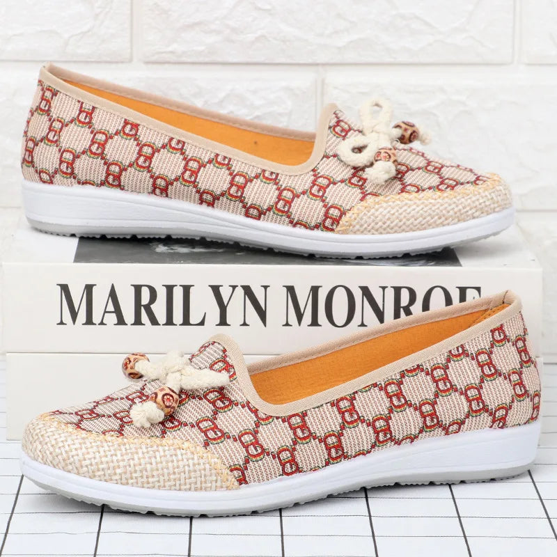 Bowknot Flat Heel Shoes