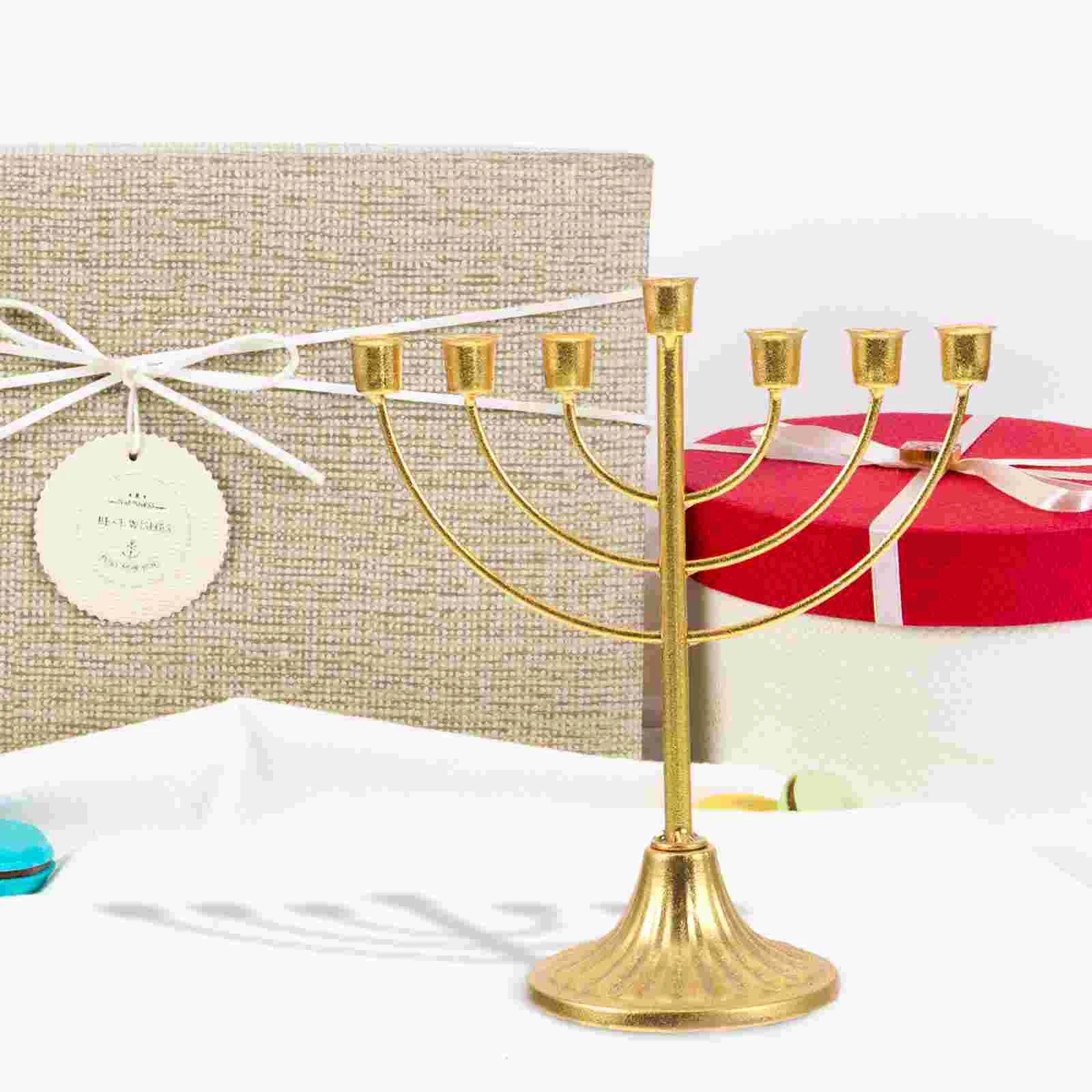 Jewish Hanukkah Menorah Candle Holder